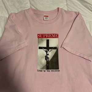 Large Supreme Jesus crucifix tee